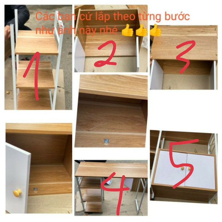 KỆ BẾP - KỆ ĐỂ LÒ VI SÓNG 4 NGĂN KÈM NGĂN KÉO