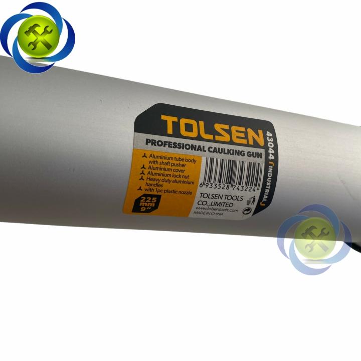 Dụng cụ bắn keo silicon Tolsen 43044 kích thước 9&quot;/200mm thân nhôm