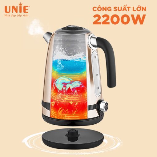 Ấm Đun Siêu Tốc Unie 1.7Lit UEK1762C, Công Suất 2200W , Hàng Chính Hãng