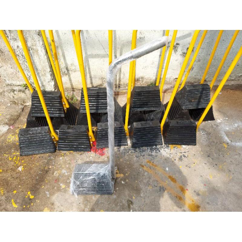 CHẶN BÁNH XE DI ĐỘNG CẦM TAY CÓ TAY CẦM
