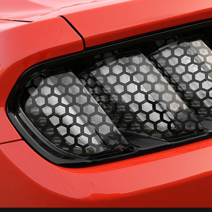 Bộ 06 Decal Dán Trang Trí Đèn Hậu Dành Cho Xe Ô Tô Ford Mustang 2015-2017