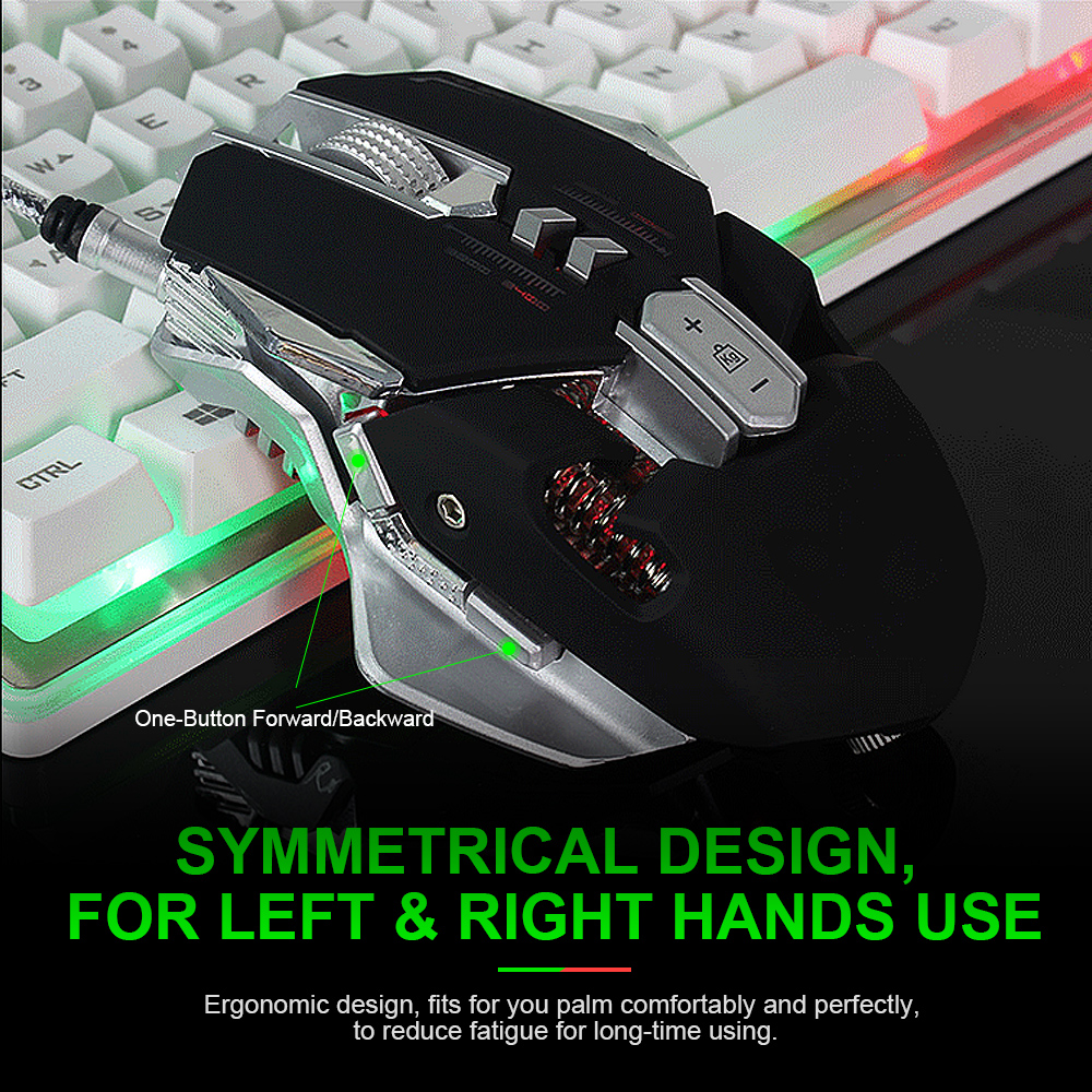 Chuột Chơi Game Có Dây USB G9 3500DPI 7 Nút Có Thể Lập Trình Hiệu Ứng Ánh Sáng LED