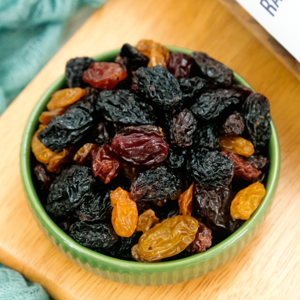 Nho khô Chile Raisins TANU NUTS 3 màu sấy chua ngọt không đường 400g