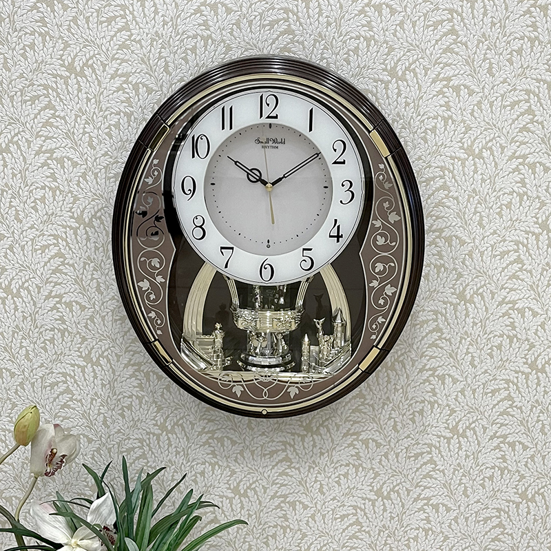 Đồng hồ Nhật Bản RHYTHM Magic Motion 4MH853WD06, Kt 34.5 x 41.0 x 8.7cm, 2.8kg, dùng PIN