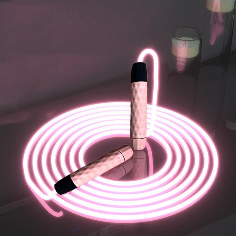 Đèn LED Nhảy Repe 2.8M 3Mm Dạ Quang Ban Đêm Nhảy Dây Nhảy Giảm Cân Trưởng Thành Thể Thao Tập Gym Di Động Tập Thể Hình thiết Bị