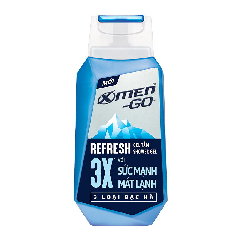 Sữa tắm X-Men Go REFRESH 3 Loại Bạc Hà 370G