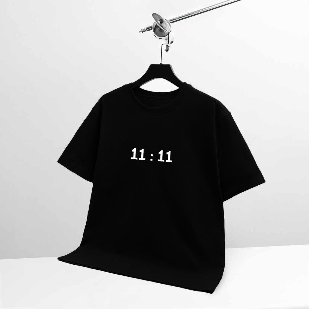 Áo Thun Nam Nữ Xanh Lá Ulzzang Rộng 11:11 Áo Màu Xanh rêu CỰC HOT