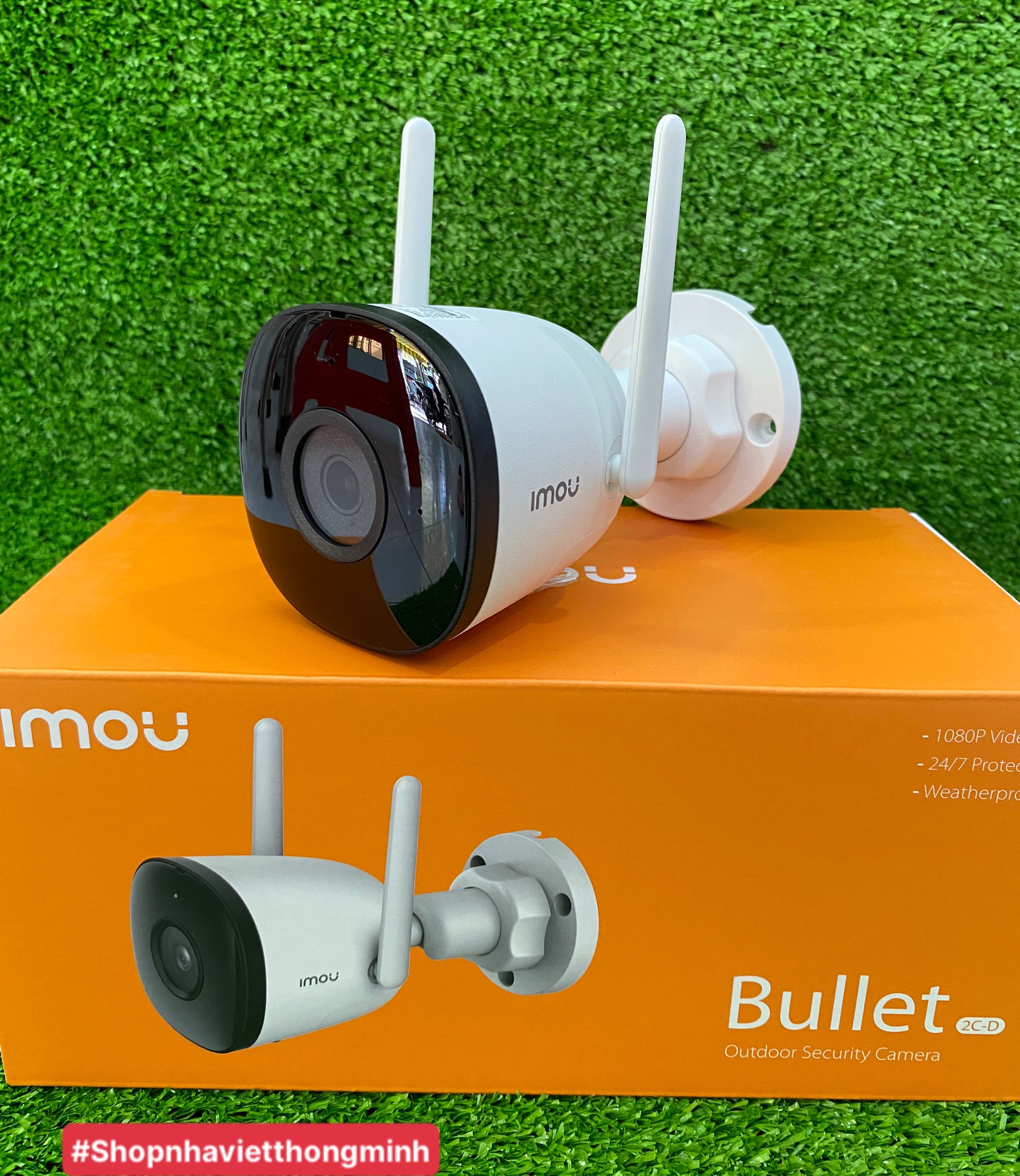 Camera IP WIFI 2.0MP FULL HD IMOU IPC-F22P-D - Thân cố định ngoài trời, Theo dõi chuyển động, Đàm thoại 1 chiều - Hàng chính hãng