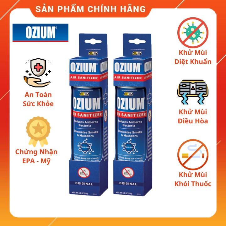 Chai Xịt Khử Mùi Diệt Khuẩn Xe Hơi Ô Tô Ozium 3.5oz (100 ml)