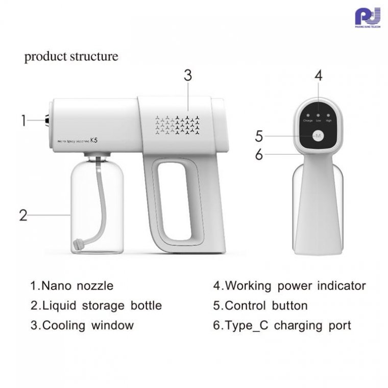 MÁY PHUN CỒN KHỬ KHUẨN K5