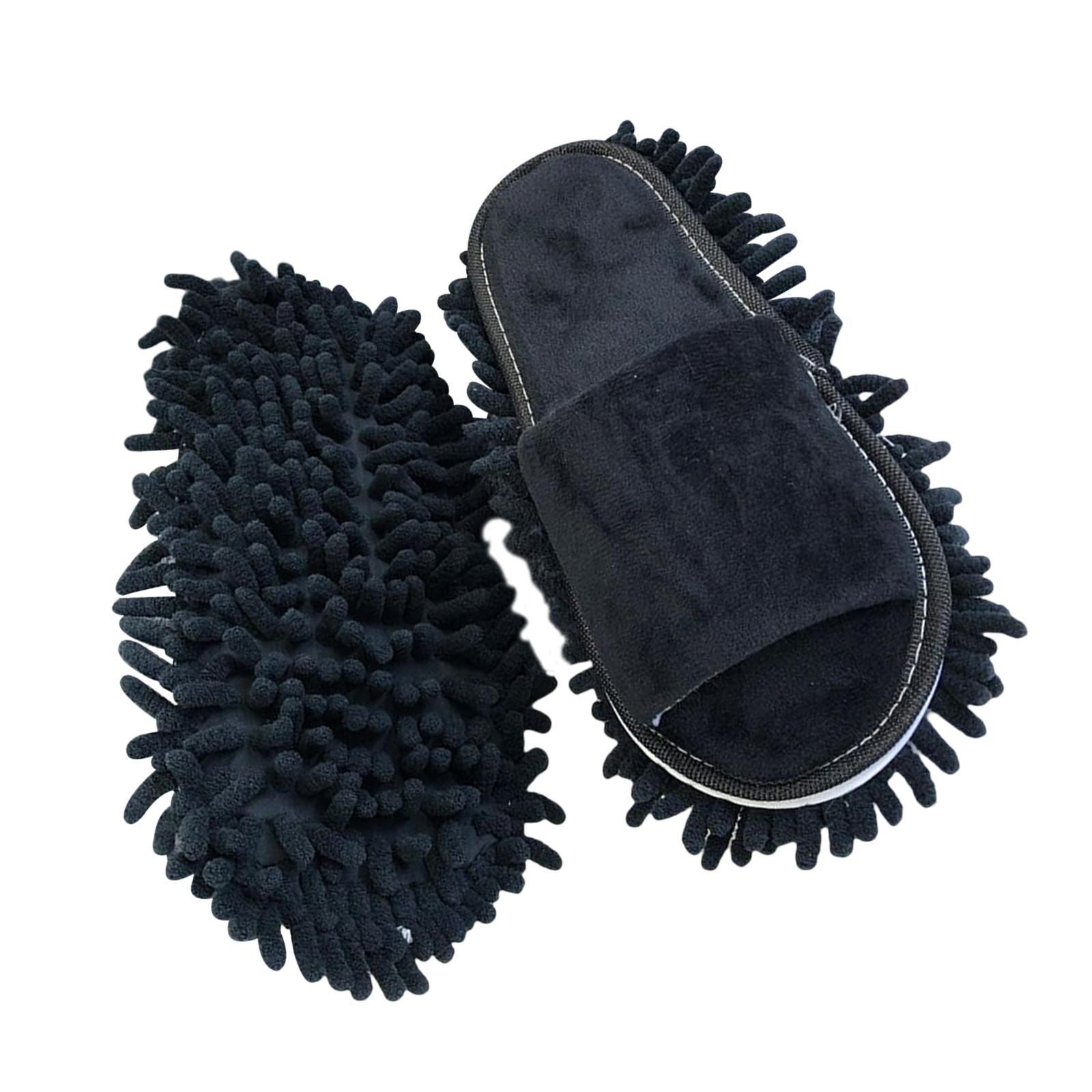 Mop Slippers Black