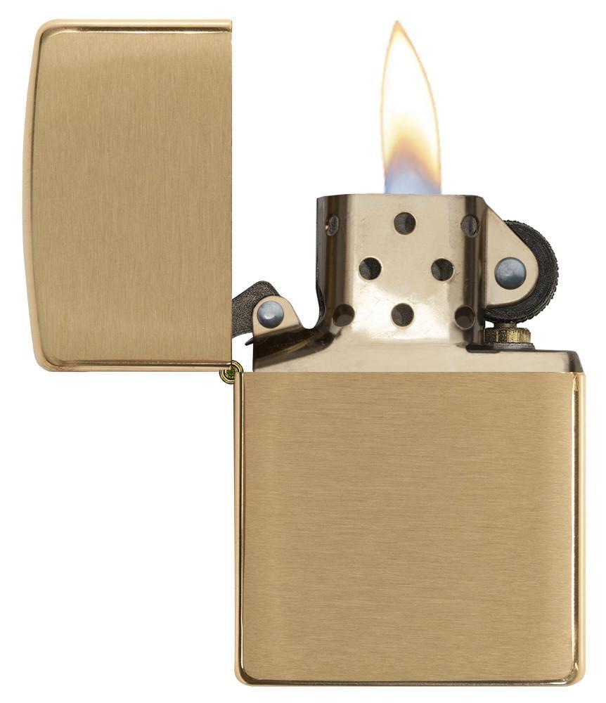 Bật Lửa Zippo Armor Brushed Brass 168