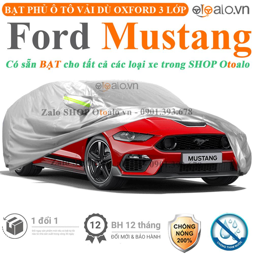 Bạt che phủ xe ô tô Ford Mustang vải dù 3 lớp CAO CẤP BPXOT - OTOALO