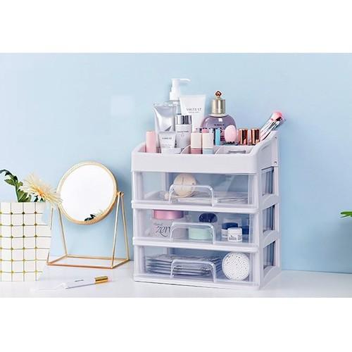 Kệ tủ đựng mỹ phẩm đồ trang điểm trong suốt 4 tầng Tashuan TS