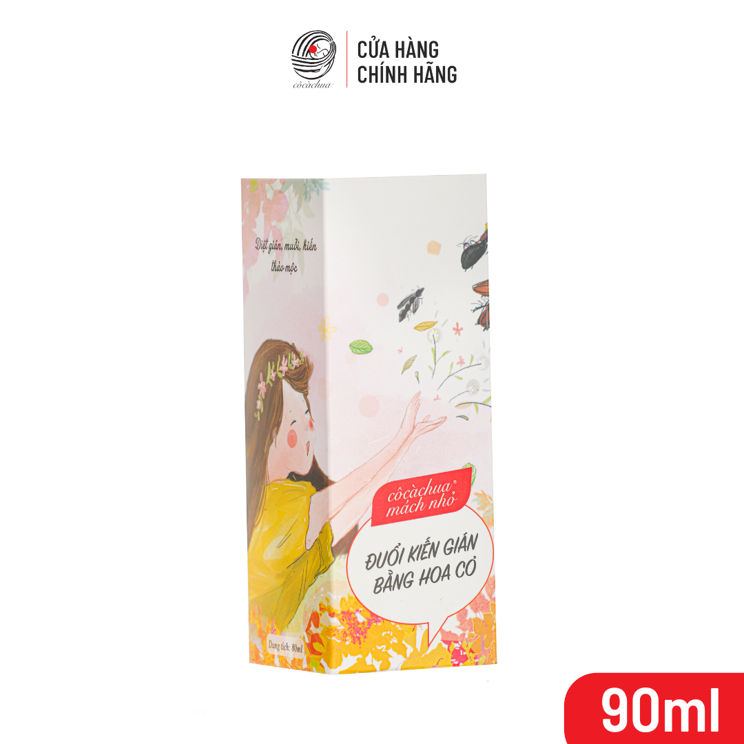 Nàng thơ Đuổi kiến gián bằng hoa cỏ 90ml phương án đuổi côn trùng nhanh, tiện, nhỏ, gọn và an toàn