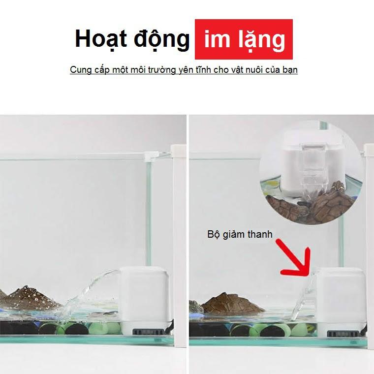 Bộ lọc nước thấp bể rùa 3 trong 1