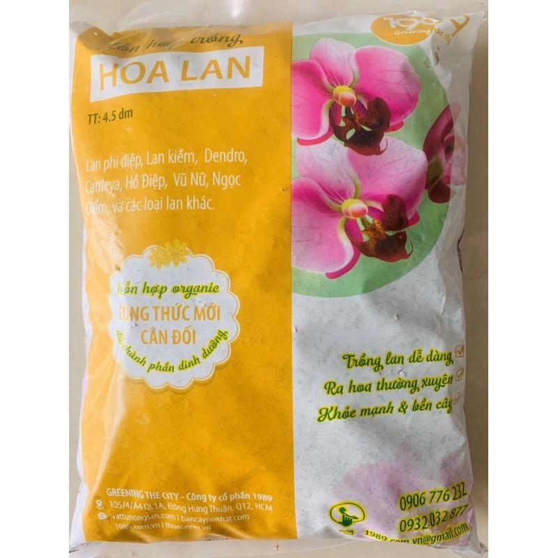 Giá thể trồng lan trộn sẵn gói 4,5dm3