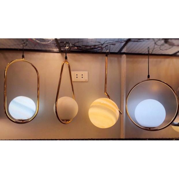 Đèn thả tô điểm hình cầu,decor nhà phong thái hiện đại DT