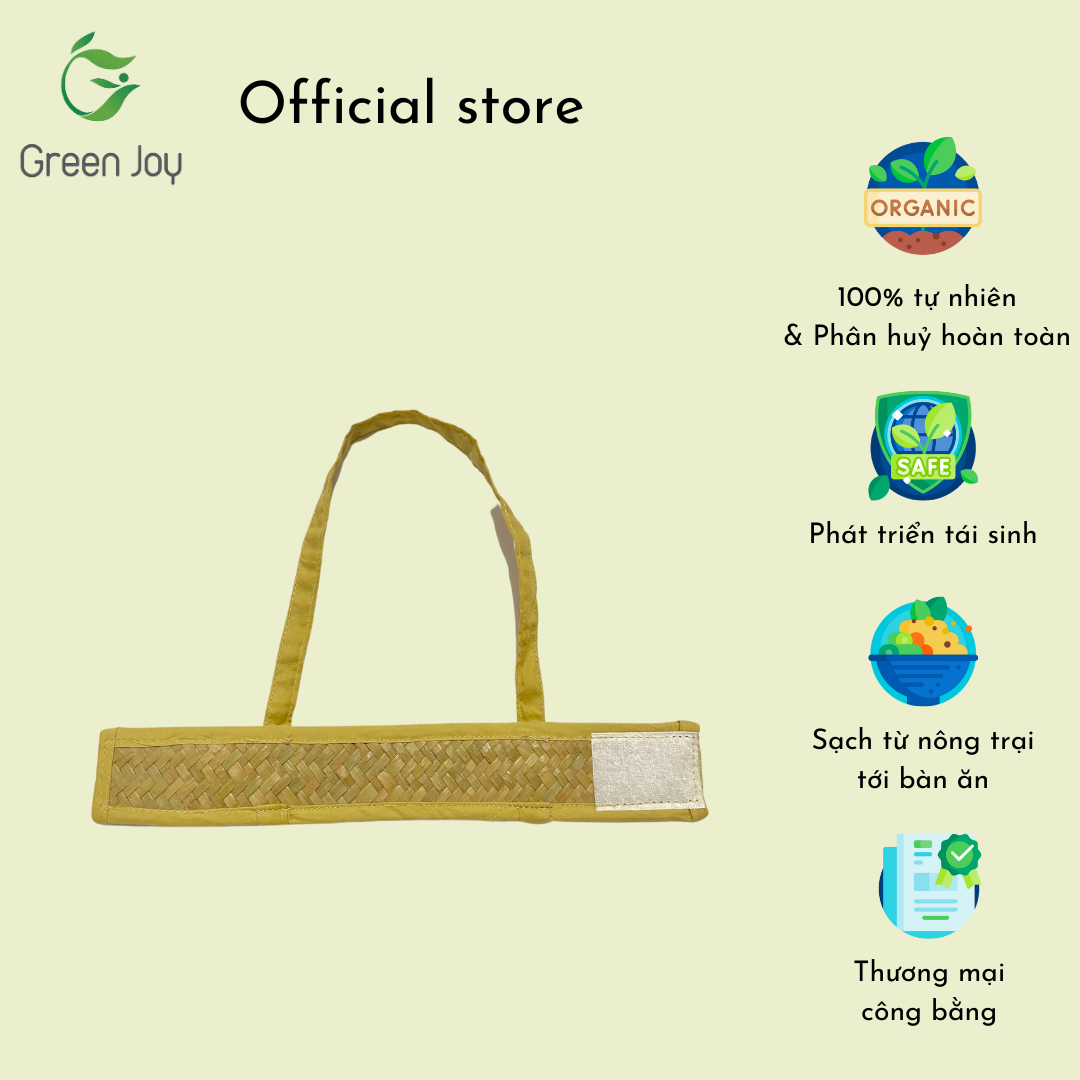 Quai cầm ly cỏ bàng Green Joy - dùng nhiều lần