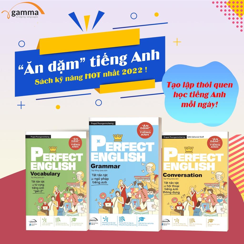 Ăn Dặm Tiếng Anh - Perfect English: Vocabulary + Conversation + Grammar (Combo 3 Cuốn Tùy Chọn) - Bản Quyền