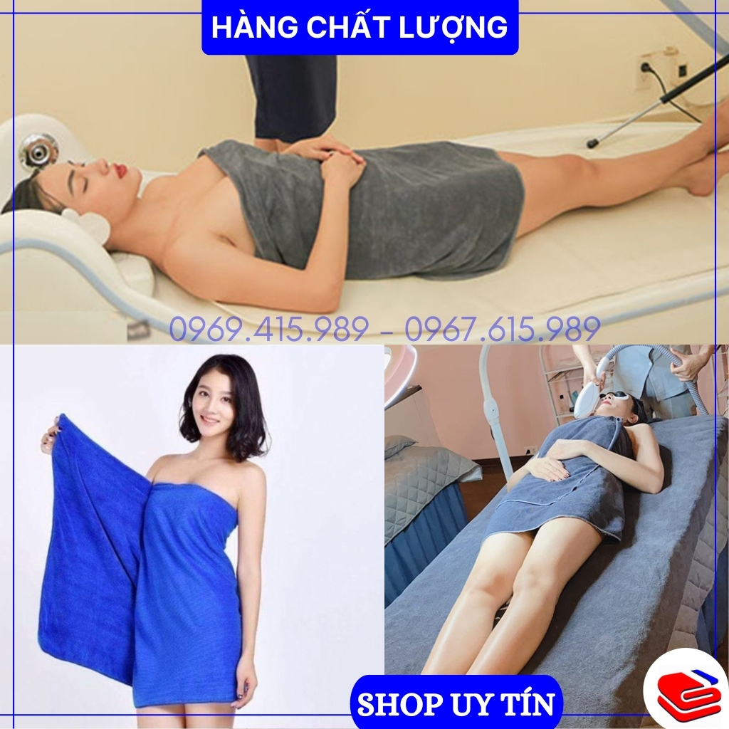 Khăn đắp người, khăn quấn body dày dặn, mềm mịn thấm hút nước tốt, kt 70x140cm