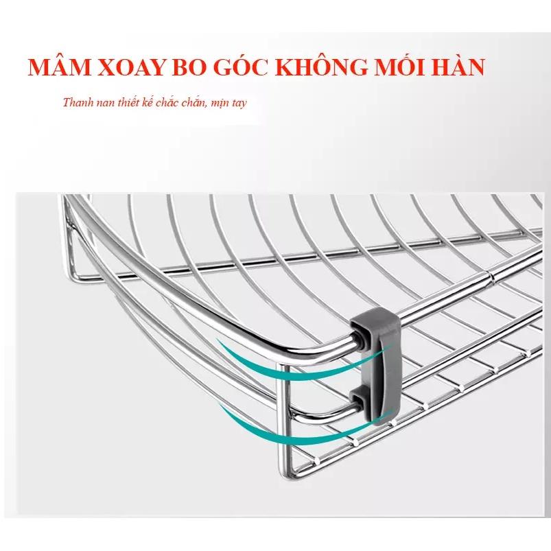 Mâm Xoay Góc 1/2 Chính Hãng INOX 304 Không Gỉ - Bảo Hành Trọn Đời
