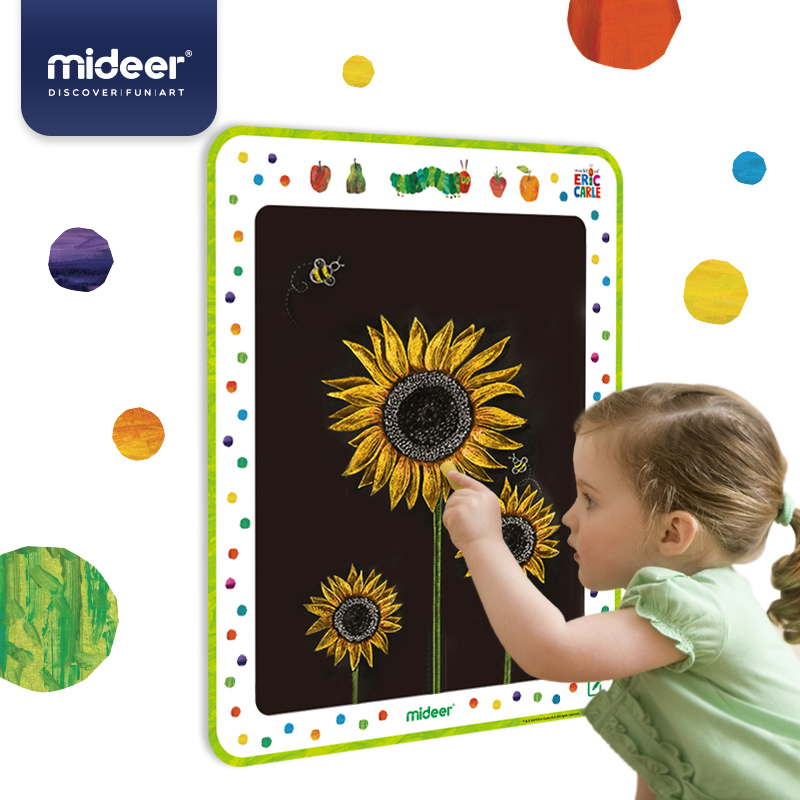 Bảng đen nam châm dán tường bóc dán·Mideer hình Chú Sâu Háu Ăn - Blackboard Adhesive - the very hungry Caterpillar