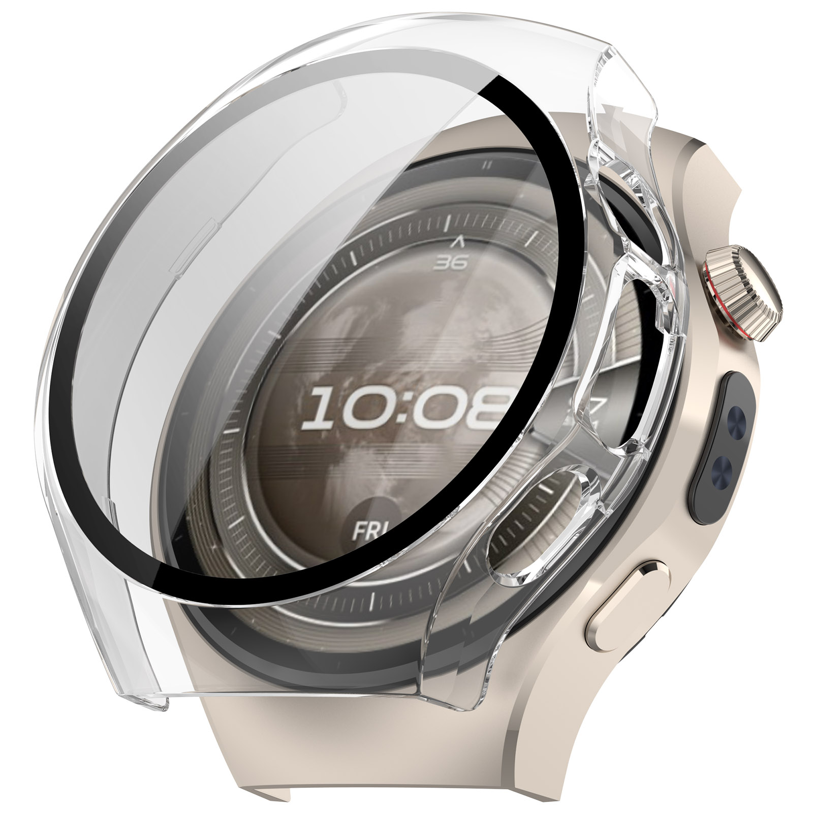 Ốp Kính PC 3D cho Huawei Watch 5 Size 42mm / 46mm - Hàng Chính Hãng
