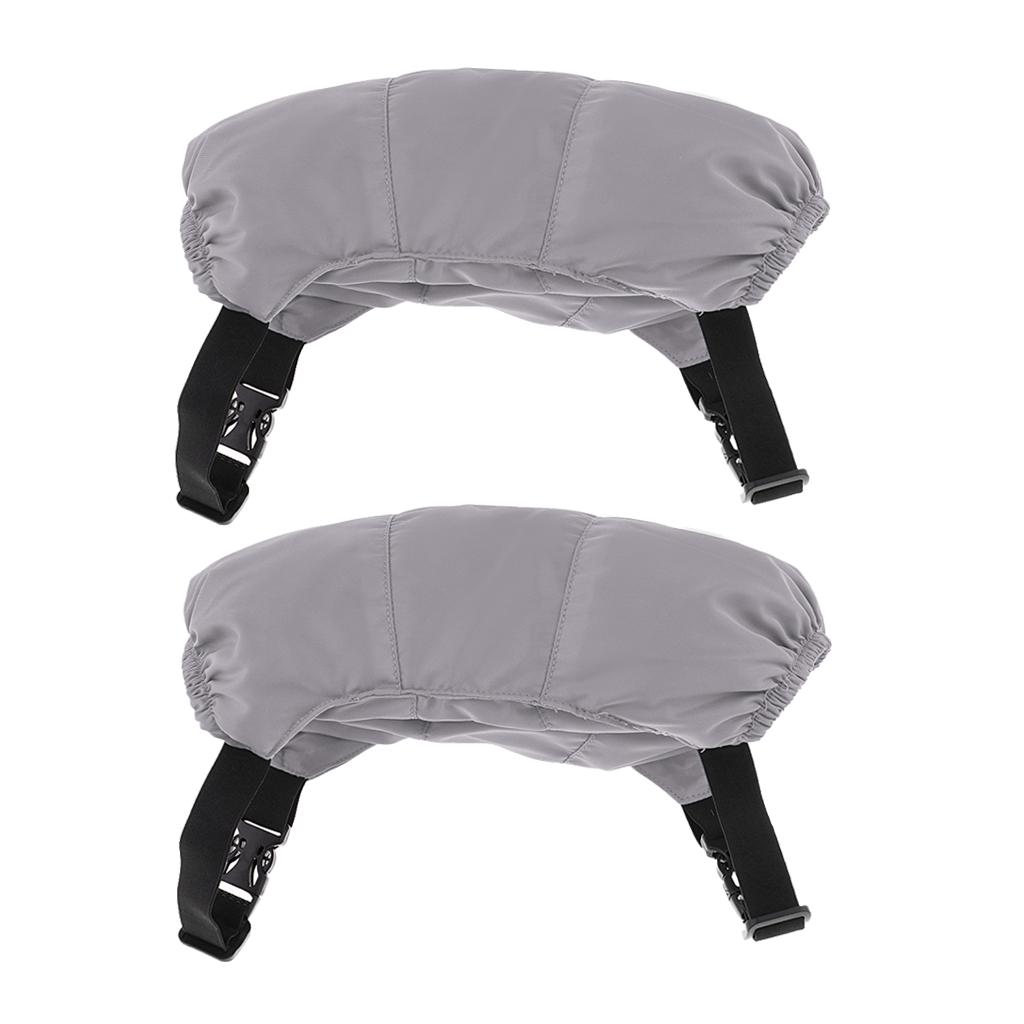 Adjustable Down Knee Pads Windproof Warm Cycling Knee Support Sleeve Silver