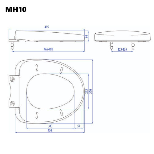 Nắp Bồn Cầu Đóng Êm Cho Bồn American Standard VF-2013