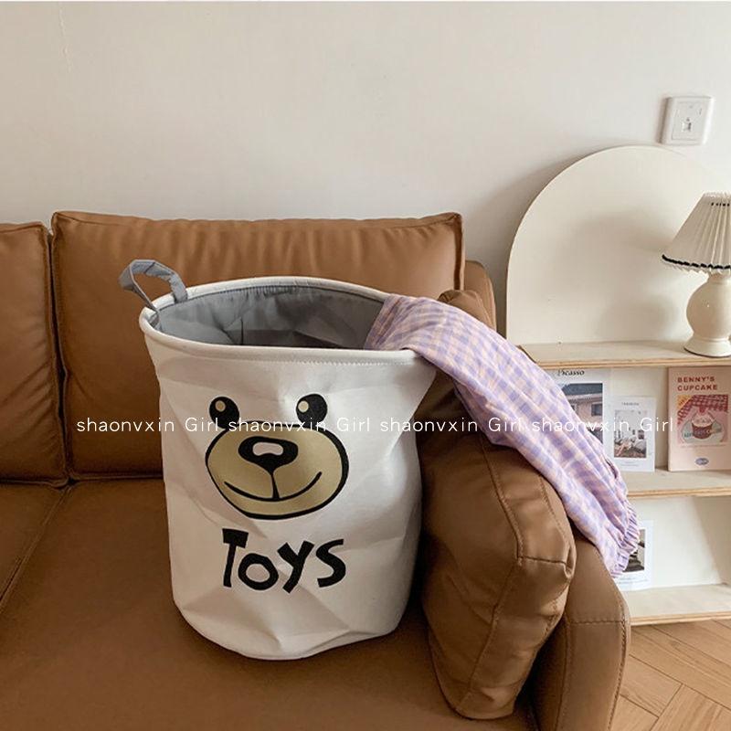 Giỏ đựng đồ giặt có hai quai cầm chống thấm nước thiết kế dễ thương tiện dụng