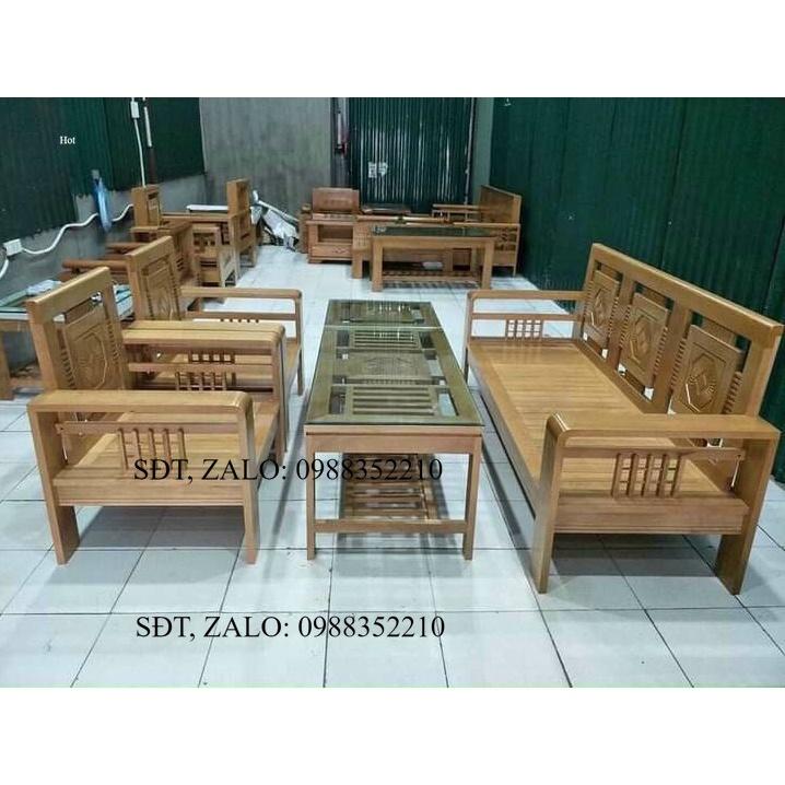 Bàn ghế gỗ sồi