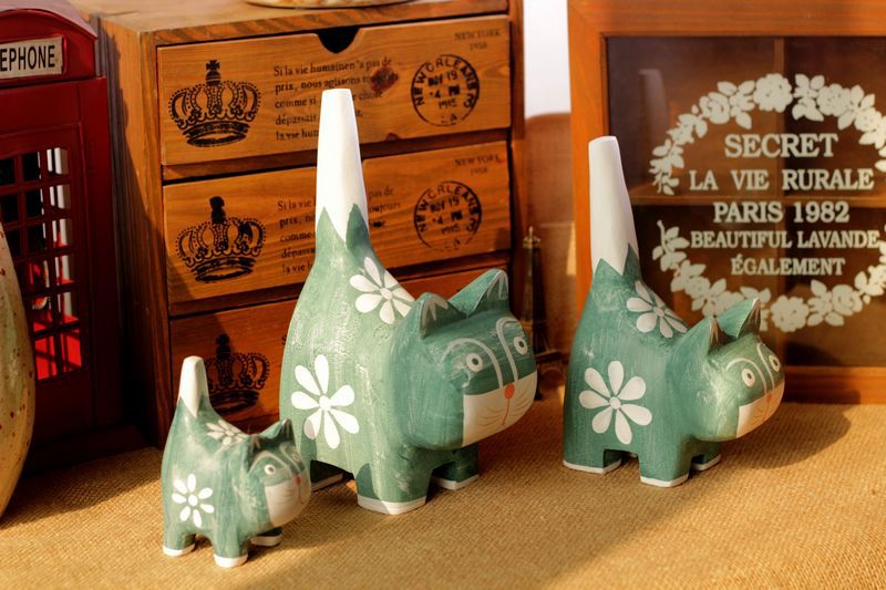 Tượng Gia Đình Nhà Mèo