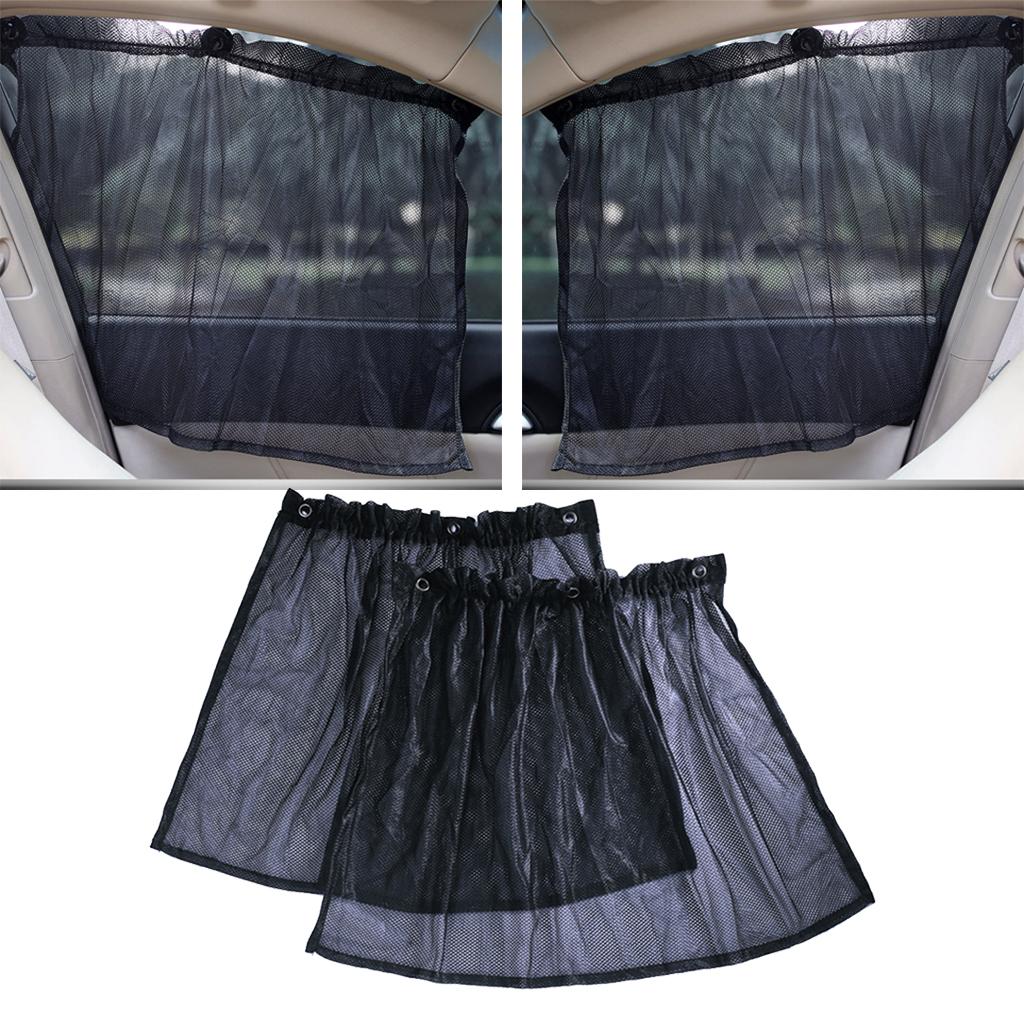 2pcs Car Trucks Window Curtain Cover Sun Shade Visor Gadget Decoration