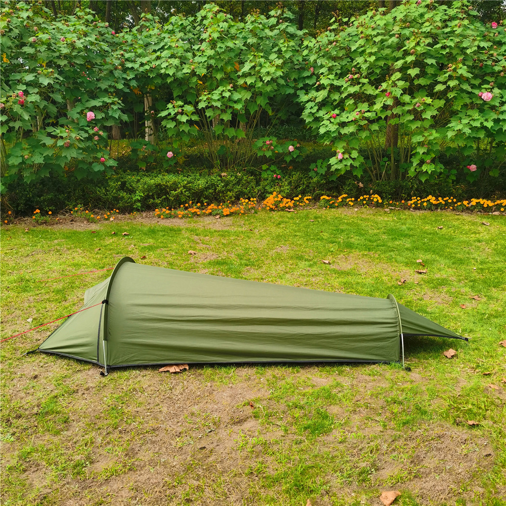 Lều cắm trại ngoài trời siêu nhẹ cho một người kiêm túi ngủ di động