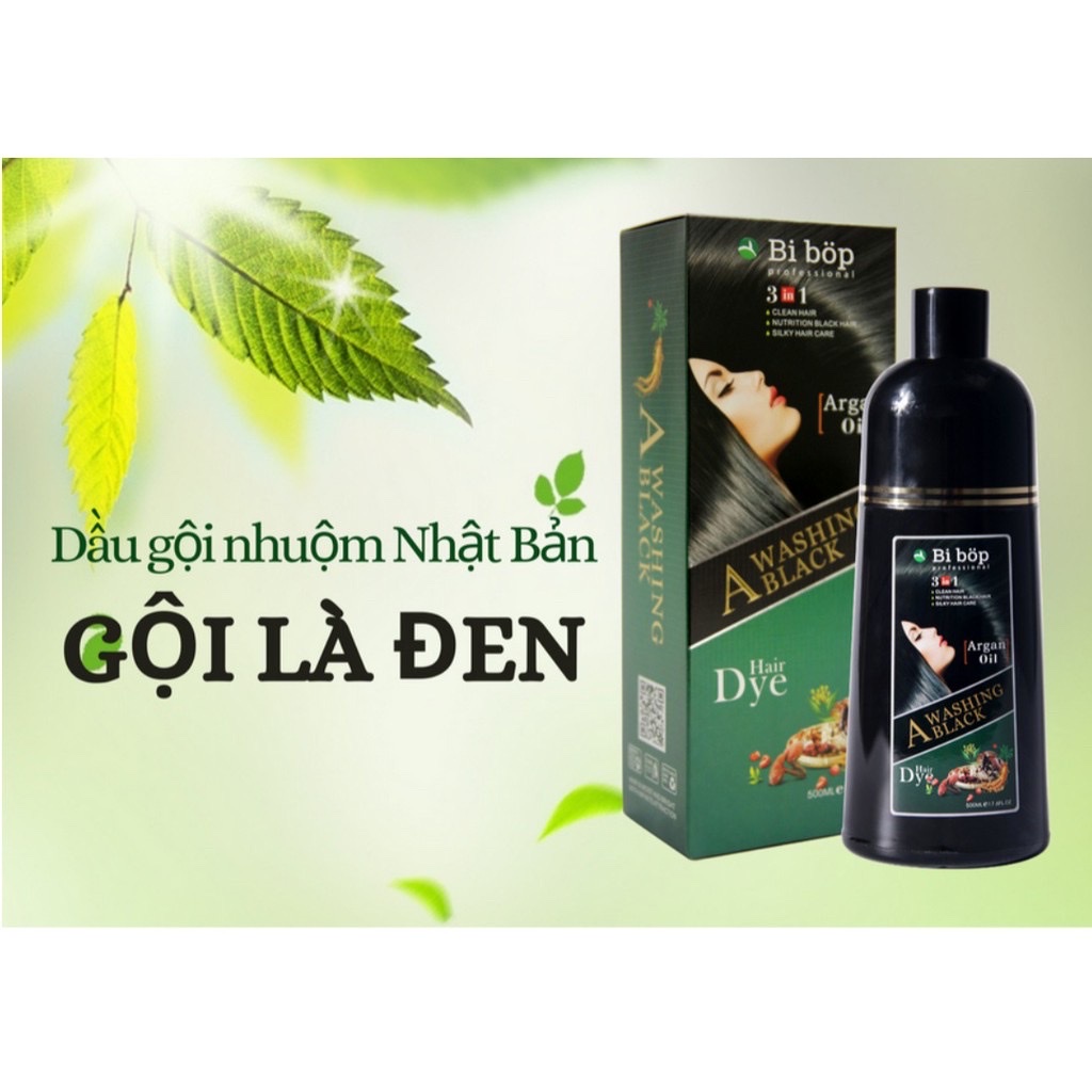 Dầu Gội Phủ Bạc Cho Nam Nữ Chai 500ml – An Toàn, Không Hại Tóc