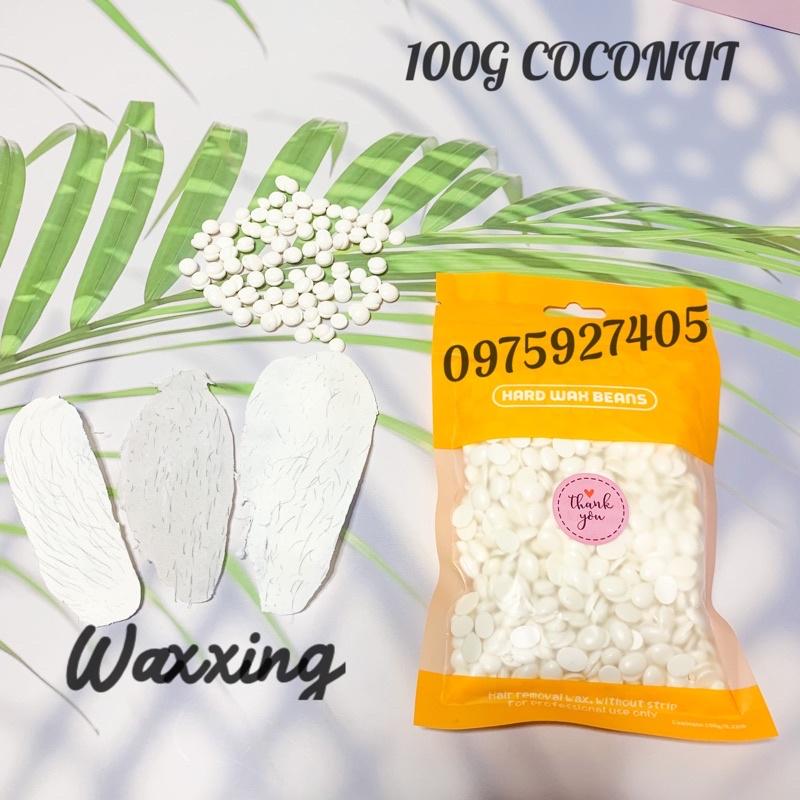 [Tặng Kèm Que Gỗ] Sáp Wax Lông Nóng Hương Thơm Dừa,Kẹo Ngọt,Siêu Bám Lông