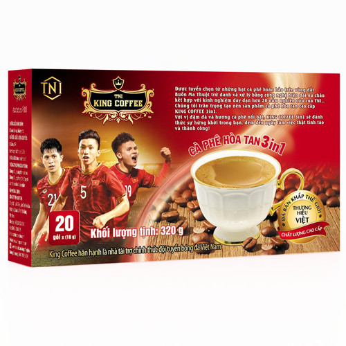 Cà phê hòa tan King Coffee 3IN1 320g