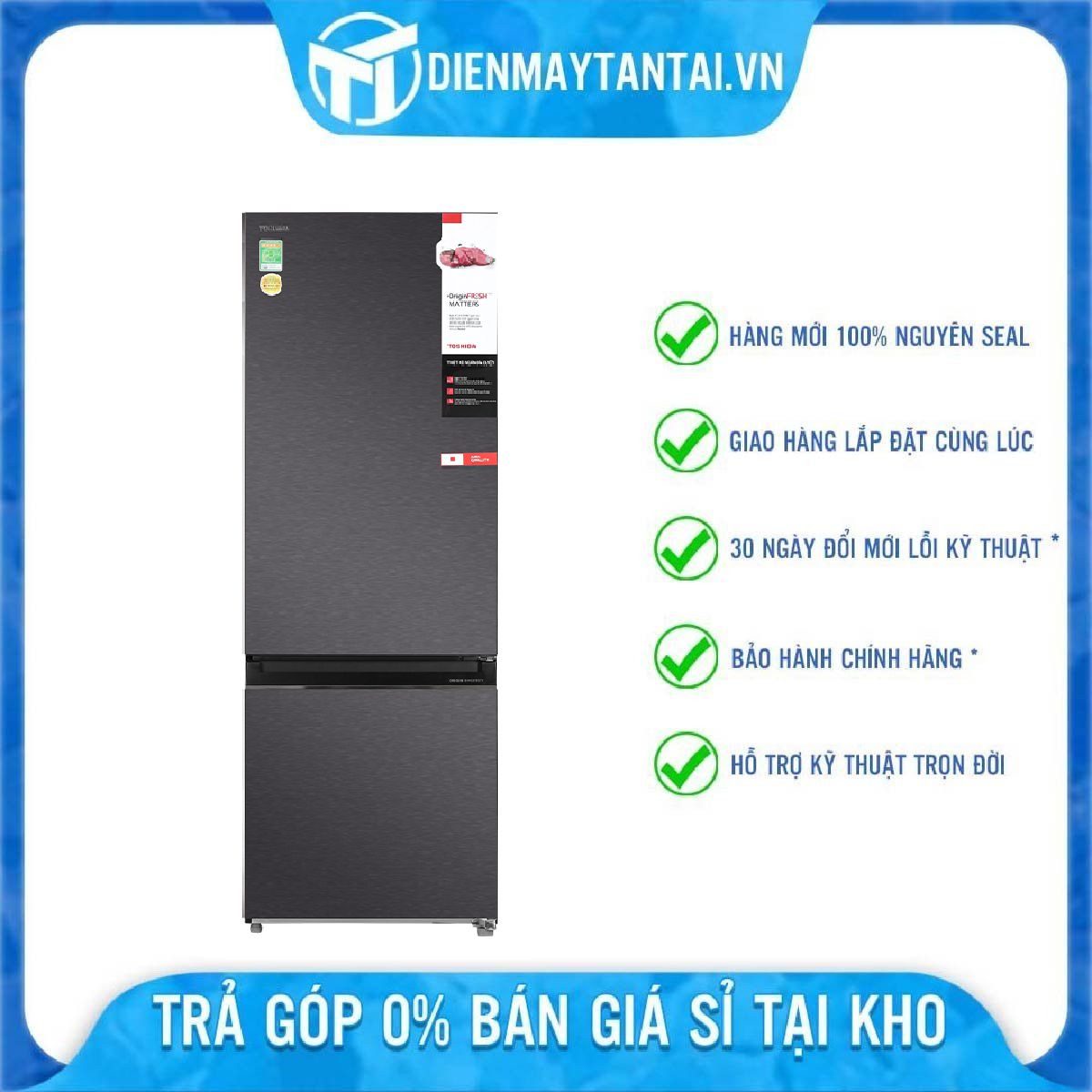 Tủ lạnh Toshiba Inverter 325 lít GR-RB410WE-PMV(37)-SG - Hàng chính hãng [Giao hàng toàn quốc]