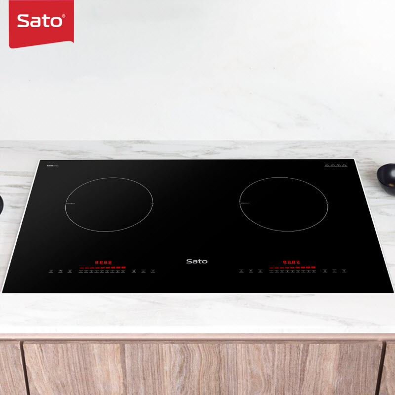Bếp điện từ thông minh Sato SIH377 N2.0 - Mâm điện từ dùng 100% dây đồng tạo hiệu suất tối đa, tiết kiệm điện năng - Miễn phí vận chuyển toàn quốc - Hàng chính hãng