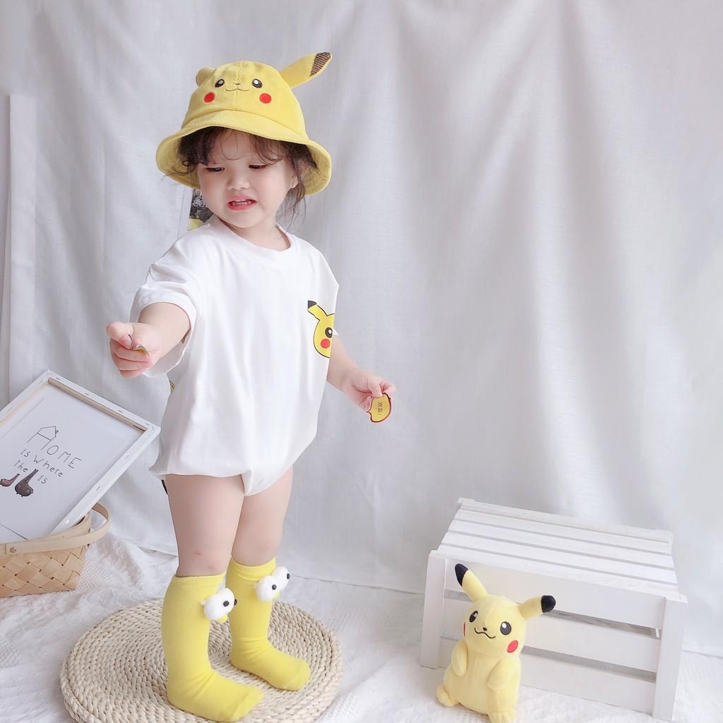 Body cộc tay Pikachu siêu dễ thương phong cách Hàn cho bé 3-24m