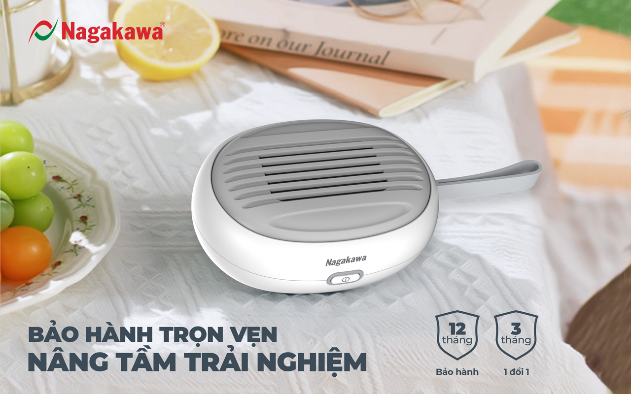 Máy khử khuẩn thực phẩm cầm tay Nagakawa NAG3901 - Công nghệ Hydroxyl - Hàng Chính Hãng