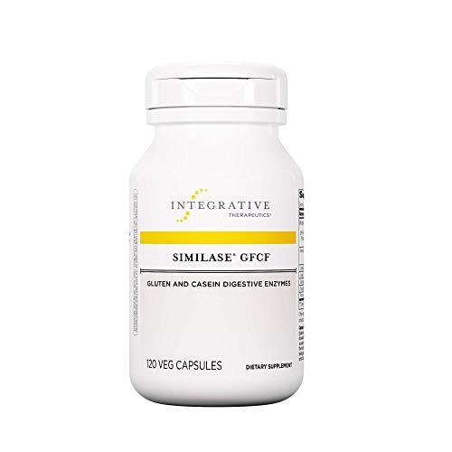 Integrative Therapeutics - Similase GFCF - Gluten Digestive Enzyme - Supports Breakdown of Gluten and/or Casein/Dairy* - Reduces Occasional Gas and Bloating* - Vegan and Gluten Free - 120 Capsules