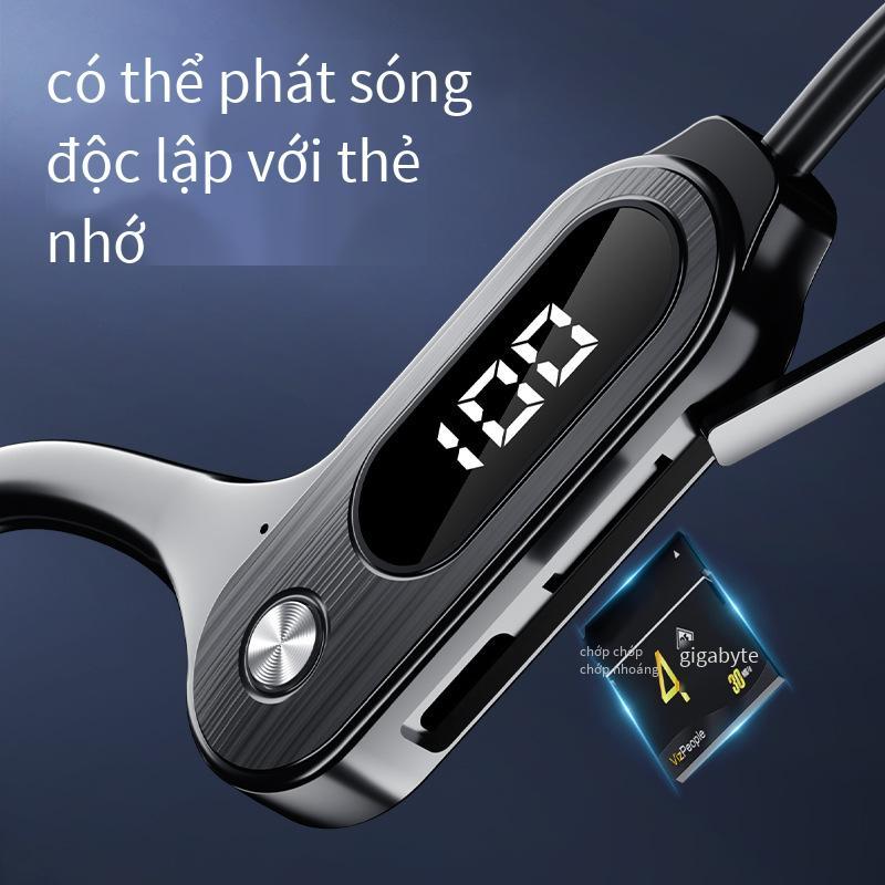 Tai nghe bluetooth mới giá thấp nhất âm thanh nổi dẫn truyền xương 5.3 với màn hình kỹ thuật số không phải tai nghe thể thao trong tai thẻ cắm không dây chống thấm nước