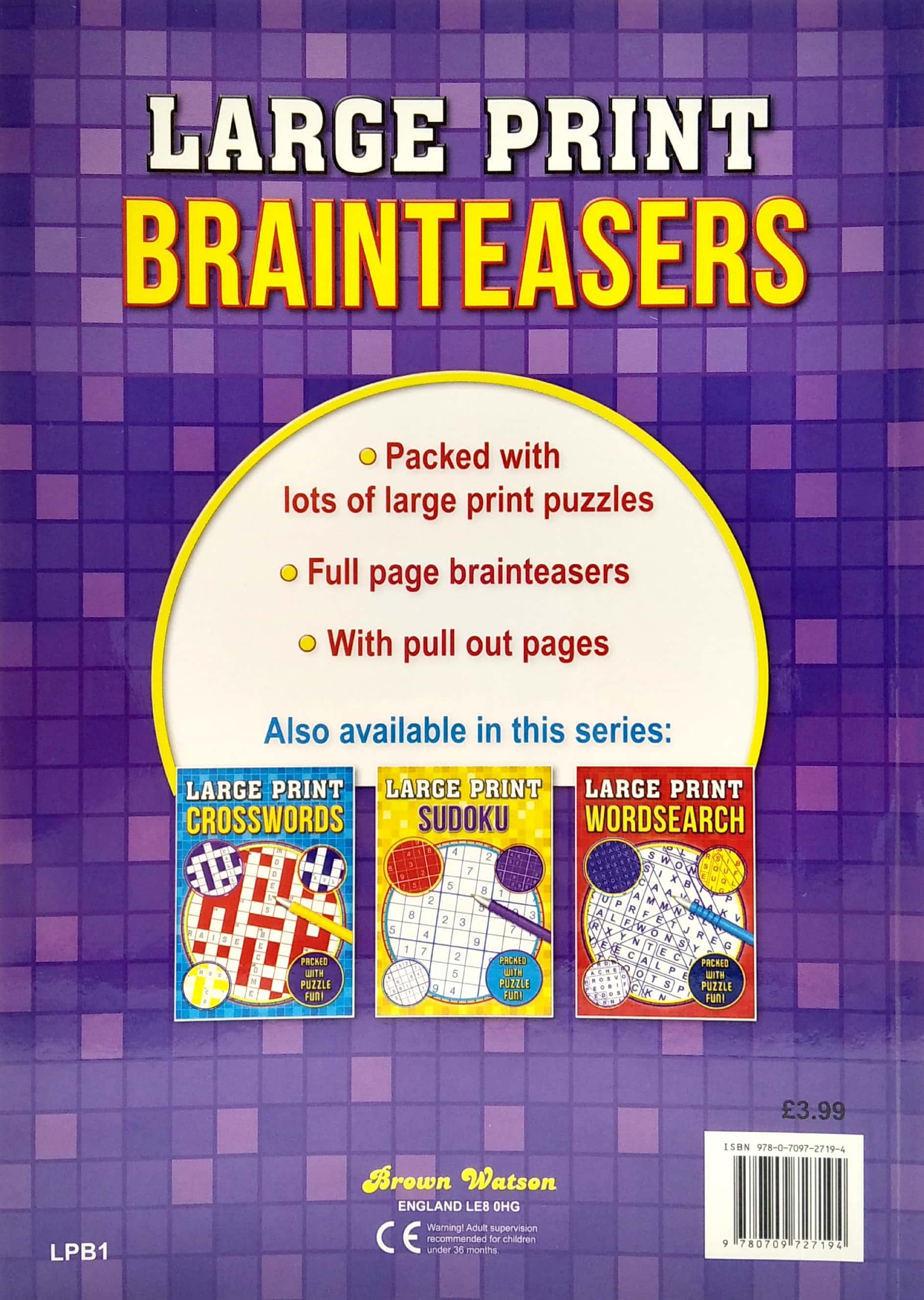 Large Print Brainteasers