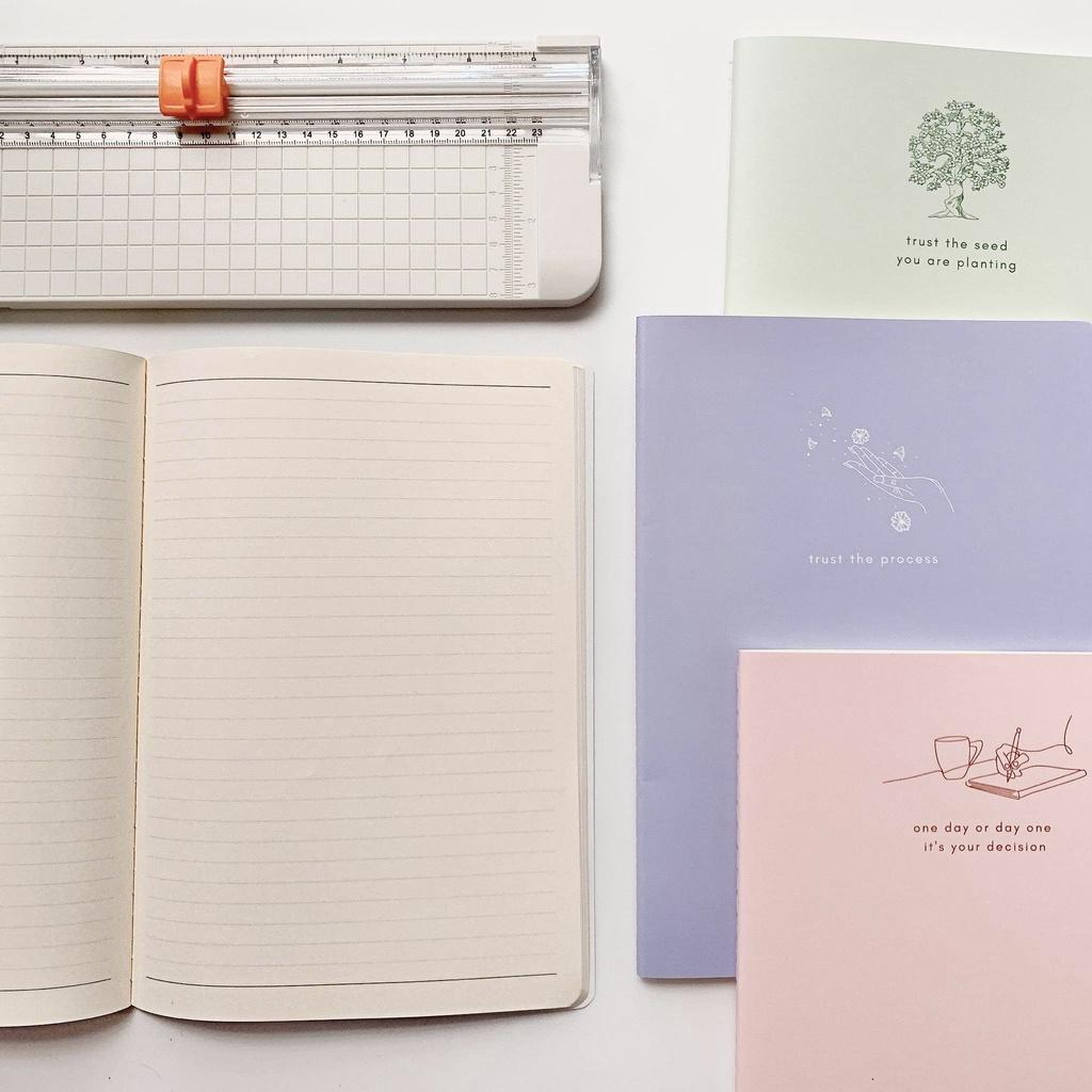 Vở ghi chép line kẻ dòng, vở caro ô vuông B5, sổ tay JC Pastel Notebook, tập viết bài học sinh dot grid, vở kẻ ngang