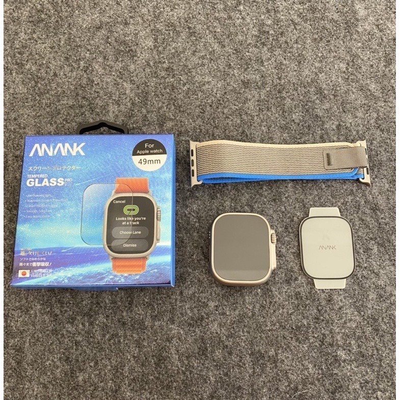 Kính cường lực dành cho Apple Watch Ultra và Ultra 2 - 49mm hiệu Anank 9H công nghệ nhật bản - Hàng chính hãng