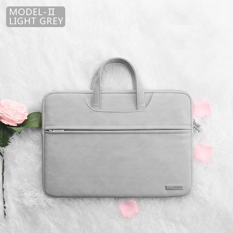 Da PU Nữ Túi Laptop Xách Tay Case Tặng Cặp Dùng Cho Macbook Air 13.3 14 15.6 Inch Nam Túi Xách Tay Đeo Vai Nữ Tay túi