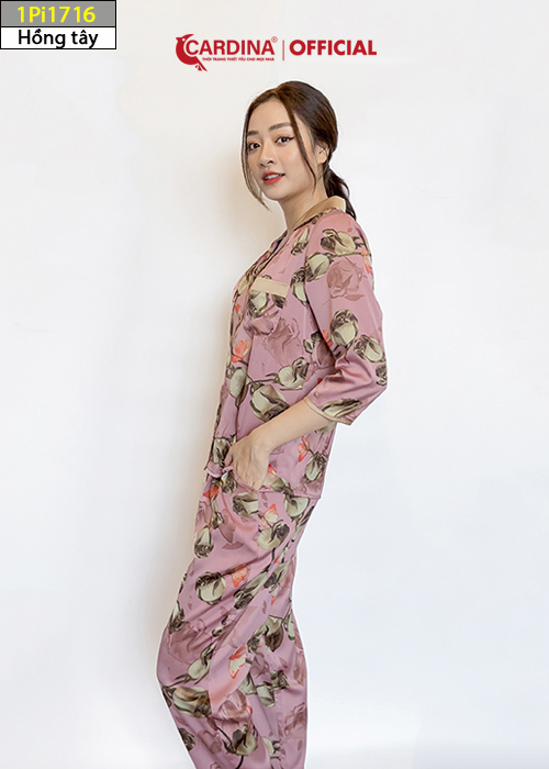 Đồ Bộ Pijama Nữ  Chất Lụa Satin Nhật 7 Màu Cao Cấp Mềm Mại 1Pi17