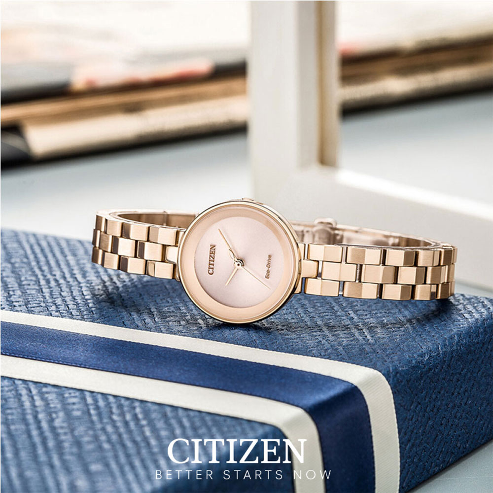 Đồng Hồ Nữ Citizen Dây Thép Không Gỉ EW5503-59W - Mặt Vàng Hồng